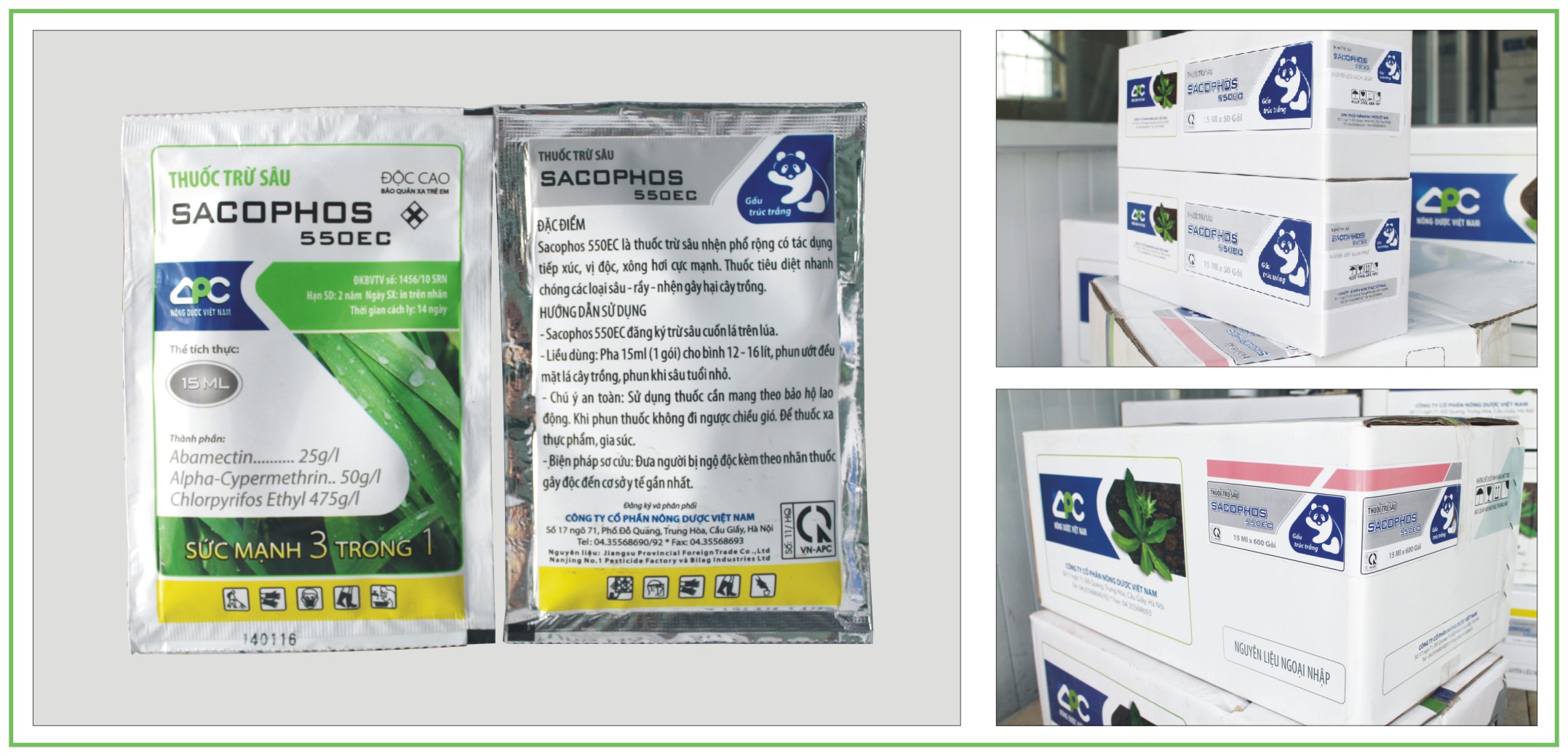 sacophos 550ec, nong duoc