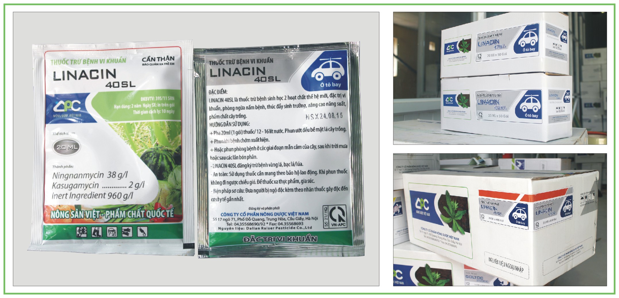 linacin 40sl, nong duoc