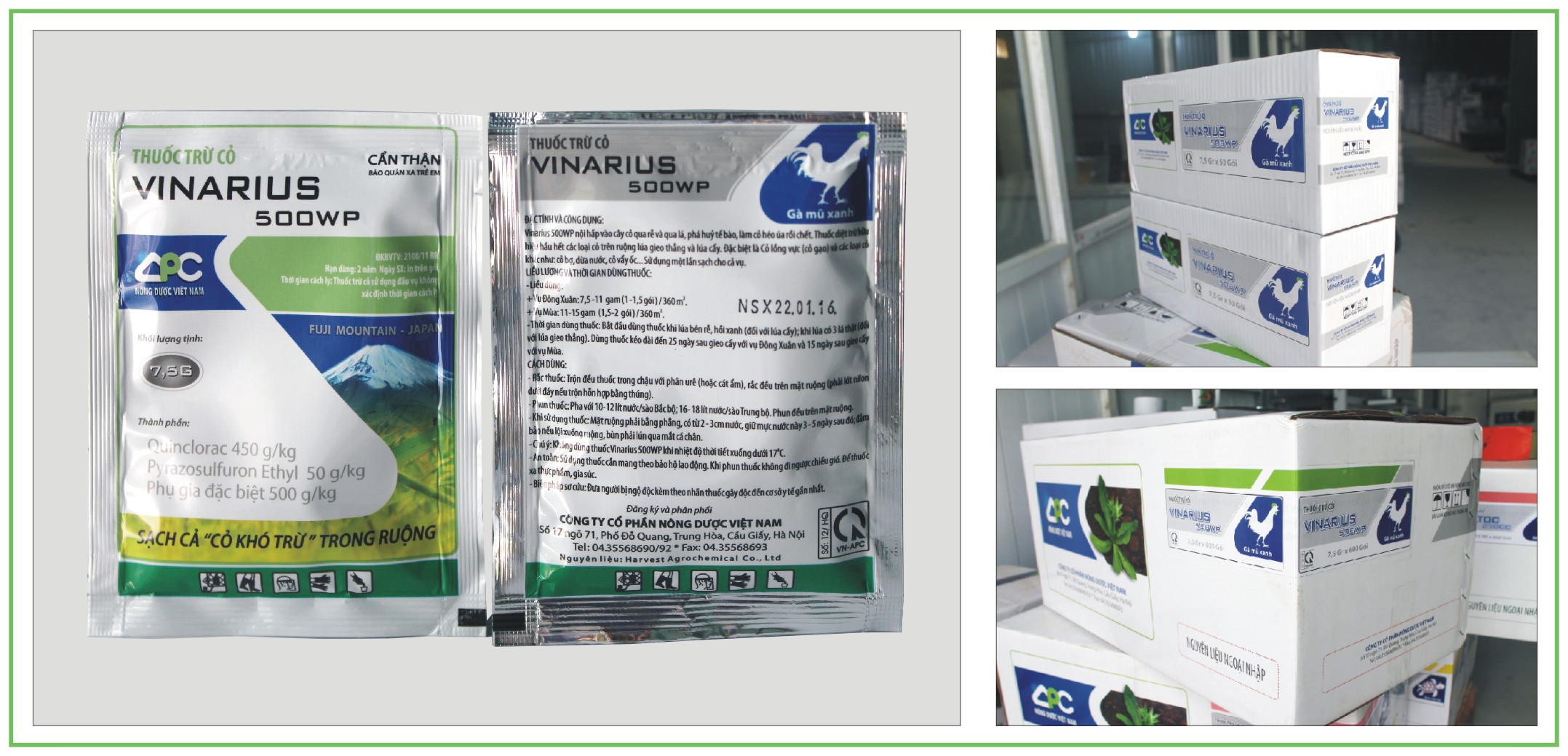 vinarius 500wp, nong duoc